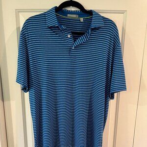 tasc Performance Striped Polo Shirt - Size Large
